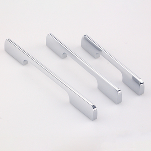 <span class=keywords><strong>Chrome</strong></span> mạ kết thúc đơn giản nhôm hồ sơ ngăn kéo kéo xử lý Kích thước dài - Product Image 4