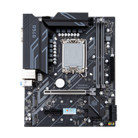 Placa Base HUANANZHI B760M D4 M-ATX DDR4 Compatible con Socket de CPU LGA1700, Soporte Máximo de 64GB para PC