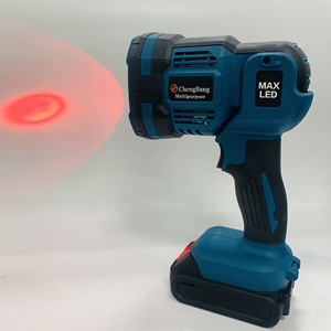 Lampe de travail LED portable sans fil multifonction avec batterie au lithium remplaçable 18V, éclairage extérieur, projection de signal - Product Image 5
