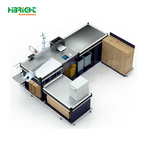 Experto <span class=keywords><strong>en</strong></span> Equipamiento de Tiendas, Unidad de Pago Modular con Gestión de Cables Integrada, Estructura con Recubrimiento <span class=keywords><strong>en</strong></span> Polvo para Farmacias y Drogarias - Product Image 2