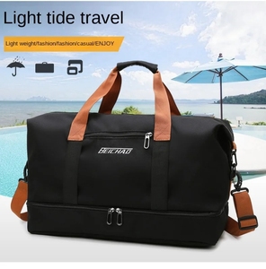 Custom Logo 2024 Large Capacity Color Nylon Duffel <strong>Bag</strong> Waterproof Sports Dry Wet Separation <strong>Ladies</strong> Duffel <strong>Bag</strong> Weekend <strong>Gym</strong> <strong>Bag</strong> - Product Image 2