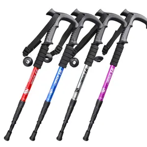 Newmajor Trekkingsticks Telescopische Trekkingstick Voor Wandelen Groothandel Aluminium Legering 4 Selectie Aluminium Pvc Milieuvriendelijk 135