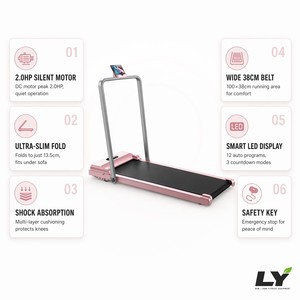 EU Ultra Thin <b>Walking</b> Pad Under Desk with Remote 2.0HP Quiet <b>Walking</b> <b>Machine</b> for Home - Product Image 3