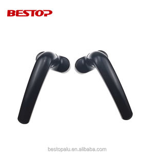 زوج من مقابض الأبواب على الطراز الأوروبي مع ملحقات، مقبض باب وإكسسوارات نوافذ مفصلية متعددة النقاط مع شوكة قفل - Product Image 5