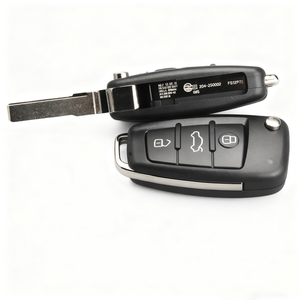 <span class=keywords><strong>Coque</strong></span> de clé de <span class=keywords><strong>voiture</strong></span> 3 boutons Remplacement Télécommande Fob Case Clé sans clé pour AUDI A3,A4L,A6L,Q3,Q4,Q5 - Product Image 2