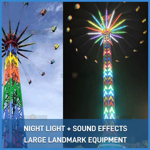 Équipement de parc d'attractions en plein air High-Flying Rides Amusement passionnant à vendre-Fibre de verre acier bois métal pour centres commerciaux - Product Image 3