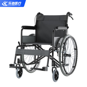 Fauteuil roulant manuel Lechi, pliable, léger, avec frein en U, pour personnes âgées et handicapées - Product Image 2