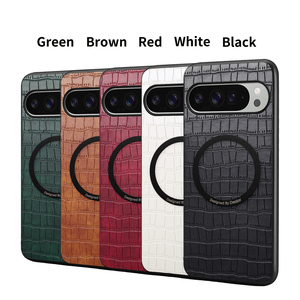 Funda Magnética para Teléfono con Carga Inalámbrica, Diseño de Piel de Cocodrilo, Resistente a Impactos, Estilo Lujoso, Compatible con <span class=keywords><strong>Pixel</strong></span> 11/10/9/8/7/6 Series - Product Image 6