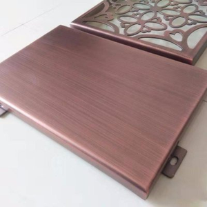 Thiết kế hiện đại đồng chải tấm hợp kim nhôm tấm Ốp trang trí cho bức tường Rèm nội thất các tòa nhà biệt thự - Product Image 3