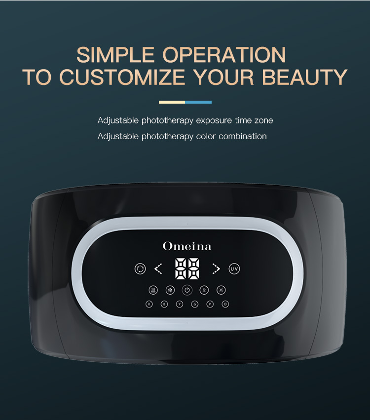 New 7 Color Skin Tightening Nano Spray Facial Panel Face Mask PDT LED Light Therapy Device With Steamer