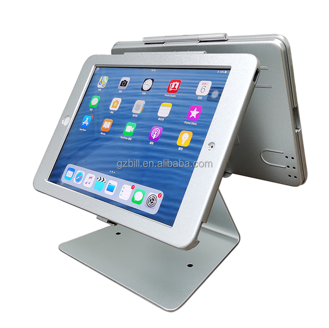 Tablet Dual Security Kiosk POS Stand Display Support with Locking Holder for Samsung Galaxy Tab A9+/ S8/S9/A11+ 11/10.9/8.7/10.5