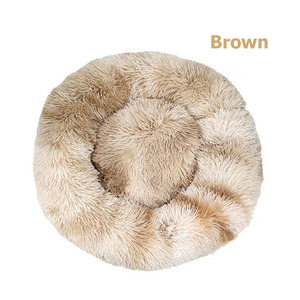 Cama confortável para cachorros, cama antiderrapante de pele falsa macia e rosca para animais de estimação - Product Image 5