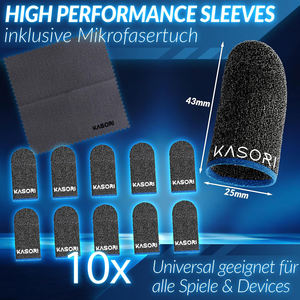 Fundas de dedo de fibra plateada, logotipo personalizable, adecuado para juegos móviles PUBG <span class=keywords><strong>Cod</strong></span>, transpirable, a prueba de sudor y súper sensible - Product Image 2