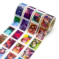 Autocollants décoratifs personnalisés en forme de tampon, papeterie pour agenda, rouleaux de ruban washi