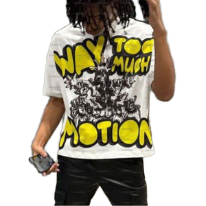Camiseta de Hombre 100% Algodón, Tejido Sólido, Corte Oversize, Estilo Boxy, Personalizada, Streetwear, Impresión Gráfica DTG - Product Image 5