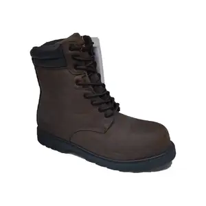 Morning Glory Footwear Men Genuine cow leather rubber sole goodyear welted high cut safety shoes working boots