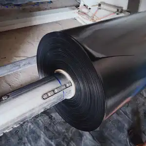 Черный пластиковый рулон для строительной пленки