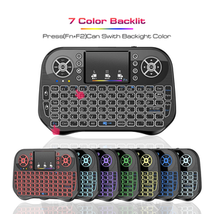 Mini Teclado I10 I8 con Retroiluminación de 7 Colores, Mouse Inalámbrico 2.4G, Teclado Recargable I10 con Mouse Aéreo y Panel Táctil <span class=keywords><strong>para</strong></span> PC y Juegos - Product Image 4
