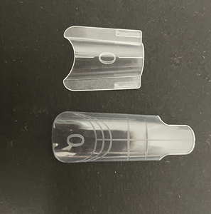 Новинка: 280 шт./упак. гель-накладки для ногтей (модель «сэндвич»), квадратные французские типсы, с возможностью нанесения индивидуального логотипа, для быстрого наращивания. - Product Image 3