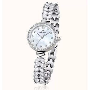 นาฬิกาข้อมือผู้หญิง JM 1903 <span class=keywords><strong>Mermaid</strong></span> ดีไซน์หรูหรา ประดับเพชรเต็มเรือน สายแบบกำไลข้อมือ แฟชั่นสำหรับผู้หญิง นาฬิกาควอตซ์ ของขวัญ - Product Image 3