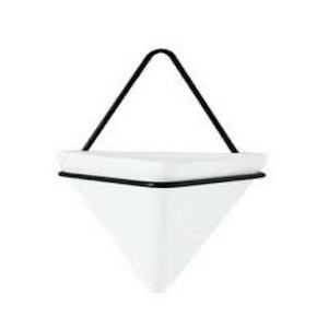Pot de fleur suspendu enduit de poudre noire, Pot de jardinière en fer, décoration d'hôtel, décoration intérieure, jardinière murale - Product Image 4