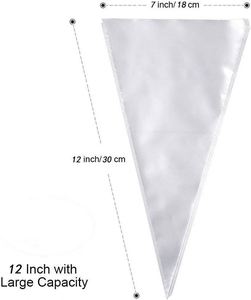 1 PCS Disposable Blue Cone Cellophane Bags for Parties Package Custom Plastic CMYK Printing Oven Safe Cake Decorating Tool - Product Image 2