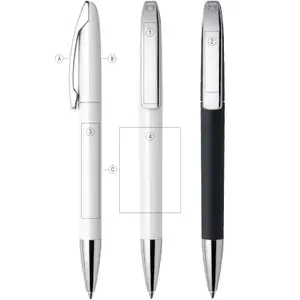Stylo à bille de merchandising personnalisé, fabriqué en Italie - Product Image 3