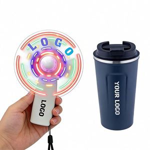 Ventilateur publicitaire portable mini LED 2026 avec logo personnalisé et lumière, idéal pour les événements promotionnels et les cadeaux d'entreprise (vente en gros) - Product Image 1