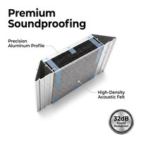 Système de ventilation haute efficacité UNIBOOTH, matériau en alliage d'aluminium de qualité supérieure, salle de réunion insonorisée, conception modulaire professionnelle