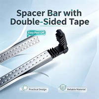 Barre d'intercalaire pliable en alliage d'aluminium 3003, revêtue de butyl 12A, soudée haute fréquence, résistante à la corrosion pour porte industrielle