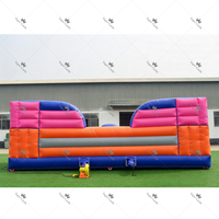Parcours d'obstacles gonflable géant Big Baller Leaps and Bounds Wipeout, jeu sportif de saut avec balles, défi interactif pour enfants et adultes