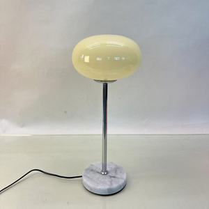 Modern Lighting Pink Globe Table <strong>Lamps</strong> with Marble Base Metal <strong>Stem</strong> - Product Image 3