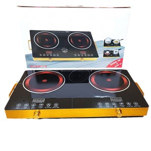 Cuisinière à induction AC blanche 2000w, cuisinière à induction électrique double brûleur portable, vente chaude, cuisinière à induction à 2 plaques - Product Image 3