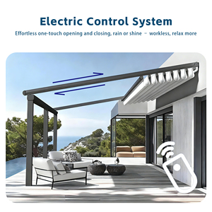 Toldo Retráctil de Aluminio para Techo Plegable Automático, Toldo de Lujo para Patio Exterior con Resistencia a la Tensión - Product Image 6