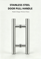 Poignée de porte de grange en acier robuste, poignée industrielle noire thermolaquée pour porte coulissante, portail, abri et porte de garage