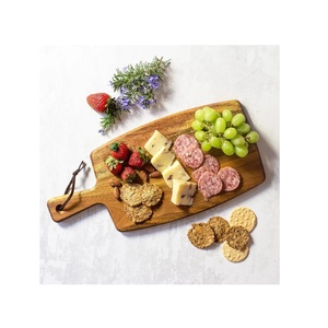 Blocs à découper modernes en bois de qualité standard avec poignée Planches à découper en bois de manguier disponibles dans un emballage personnalisé - Product Image 1