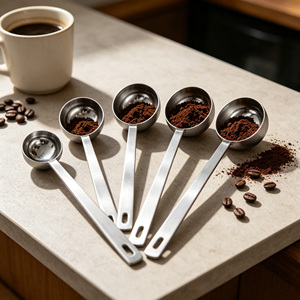 304 Stainless Steel Mirror Dishwasher Safe Long Handle Measuring Spoon Milk Powder/Fruit Powder Scoop Kitchen Baking Tool - Product Image 6