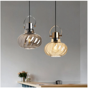 Lampes suspendues Vintage à Led, <span class=keywords><strong>Suspension</strong></span> d'éclairage nordique en <span class=keywords><strong>verre</strong></span>, chambre à coucher, salle à manger, Loft, Bar, lustre de décoration - Product Image 1