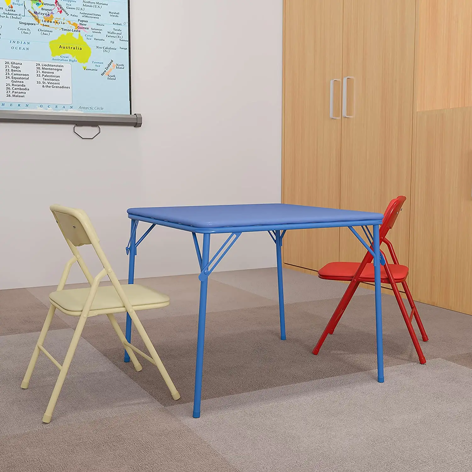 Tavolo da lettura pieghevole per bambini di Design moderno all'ingrosso e sedia di mobili da tavolo e sedia da studio per bambini