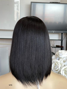 วิกผมบ็อบสั้นสีธรรมชาติ100% มี100% วิกผมชาวยิวที่เป็นทาสมีปมสำหรับผู้หญิง - Product Image 4