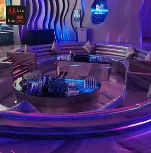 الحديثة وعاء من الستانليس ستيل الأسود KTV بار صالة النادي الليلي الجدول متوهجة إنفينيتي مرآة أعلى الجدول - Product Image 2