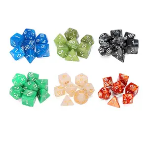 Polyhedral Dice Manufacturers Wholesale Unique Design Custom Polyhedral Crystal Gemstone Rpg Dice