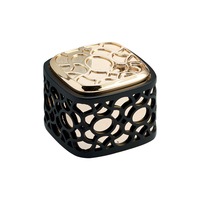 Tapa de Metal Simple para Perfume, tapa redonda para Perfume, cilindro, tapa dorada, personalizada