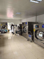 Mesin Cuci Ekstraktor Otomatis Penuh Kapasitas Besar 220V untuk Hotel, Rumah Sakit, dan Aplikasi Laundry Komersial