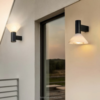 Lampe murale LED moderne en laiton avec abat-jour incurvé, style rétro, en albâtre naturel, télécommandée, pour hôtel de luxe, couloir et décoration intérieure