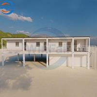 WinFair-Entreposage en Conteneur Moderne Préfabriqué Résistant aux Ouragans Villa de Plage Maisons Préfabriquées 2 Étage Cebu Philippines à Vendre