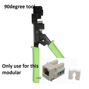 RJ45 Mạng Cáp mô-đun Uốn Tóc bồng công cụ 90/180 độ thép Punch cắm chấm dứt <span class=keywords><strong>Keystone</strong></span> Jack Uốn Tóc bồng Kìm Metric - Product Image 2
