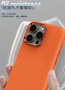 하이 퀄리티 가죽 커버 공장 사용자 정의 Oem Odm Pu Pc TPU 마그네틱 휴대 전화 케이스 아이폰 16 15 14 시리즈