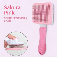 Brosse démêlante professionnelle multifonctionnelle pour animaux de compagnie, en forme d'arc, pour l'élimination des poils et le massage, avec aiguilles fines en ABS
