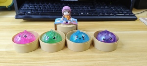 Factory Price Dumplings Steamed Bun Toy Stress Relief Toys Food With <b>Mini</b> Steamer Kit for Favor Party Supplies - Product Image 5